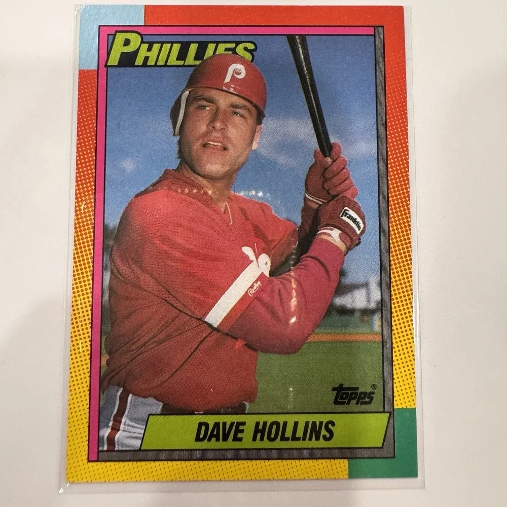 1990 Topps Traded Dave Hollins Rookie Philadelphia Phillies #41T
